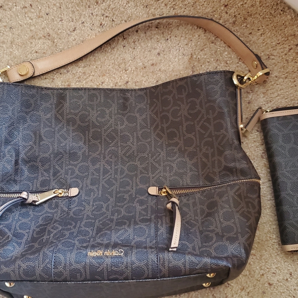 Calvin Klein handbag and wallet